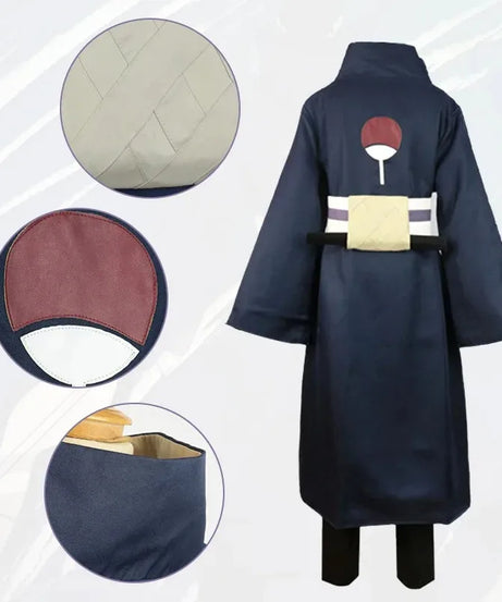 Uchiha Obito Anime Cosplay Costumes Halloween Costumes For Women Men Japanese Robe Kimono Performance Festival