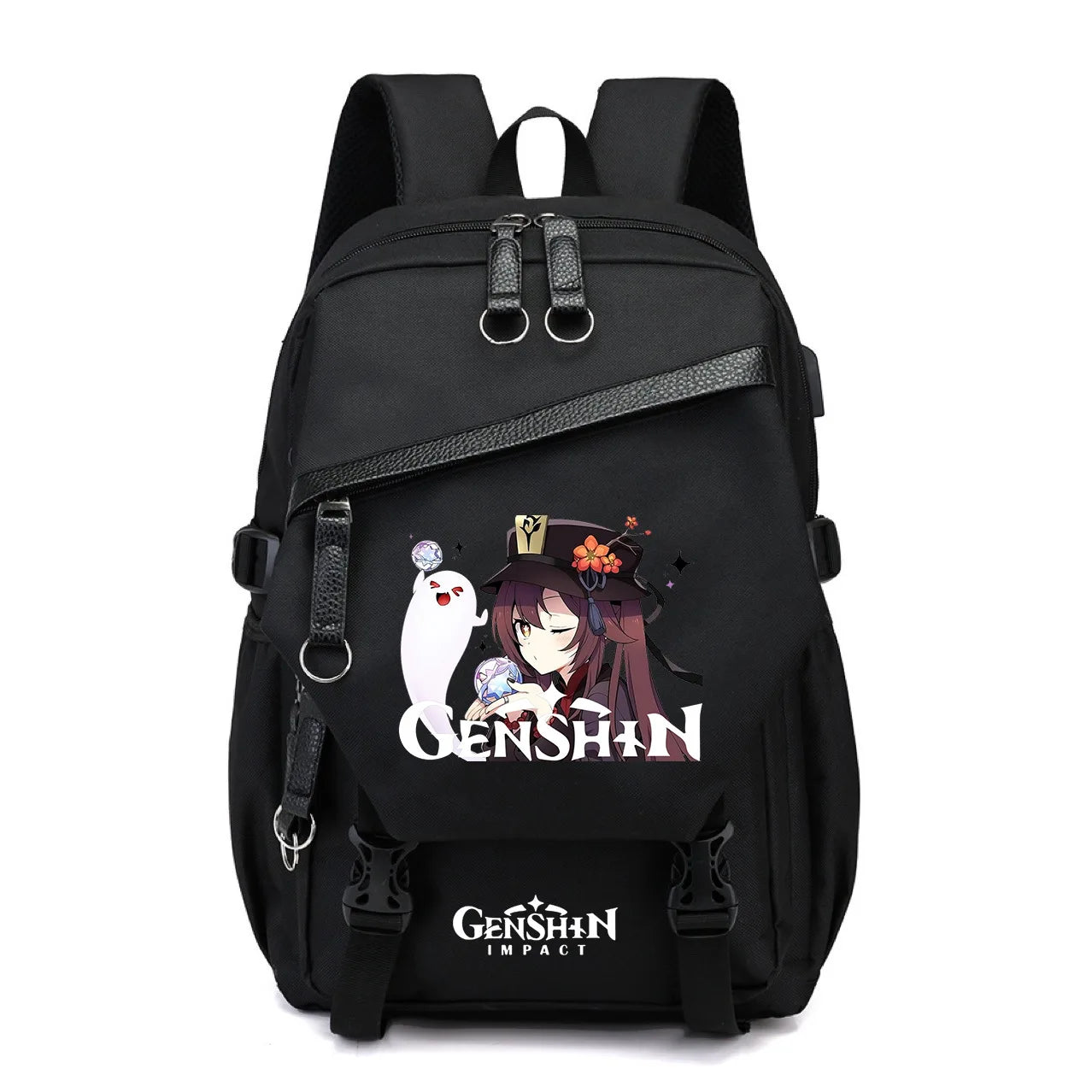 Genshin Impact Anime New Schoolbag Junior High School Primary School Students Men and Women Large-capacity Multi-layer Backpack