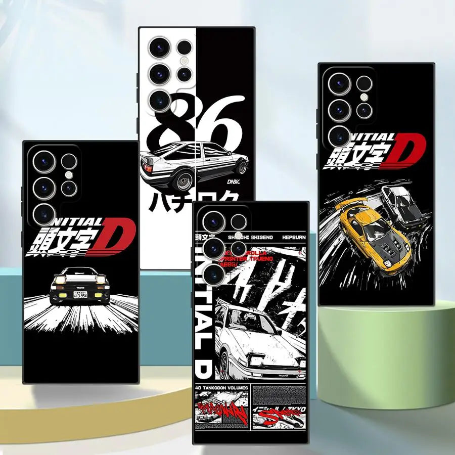 Anime Initial D Cool Phone Case for Samsung Galaxy S10 S9 Note 9 8 S8 Plus S10e Note 20 Ultra Note 10 Plus Silicon Cover