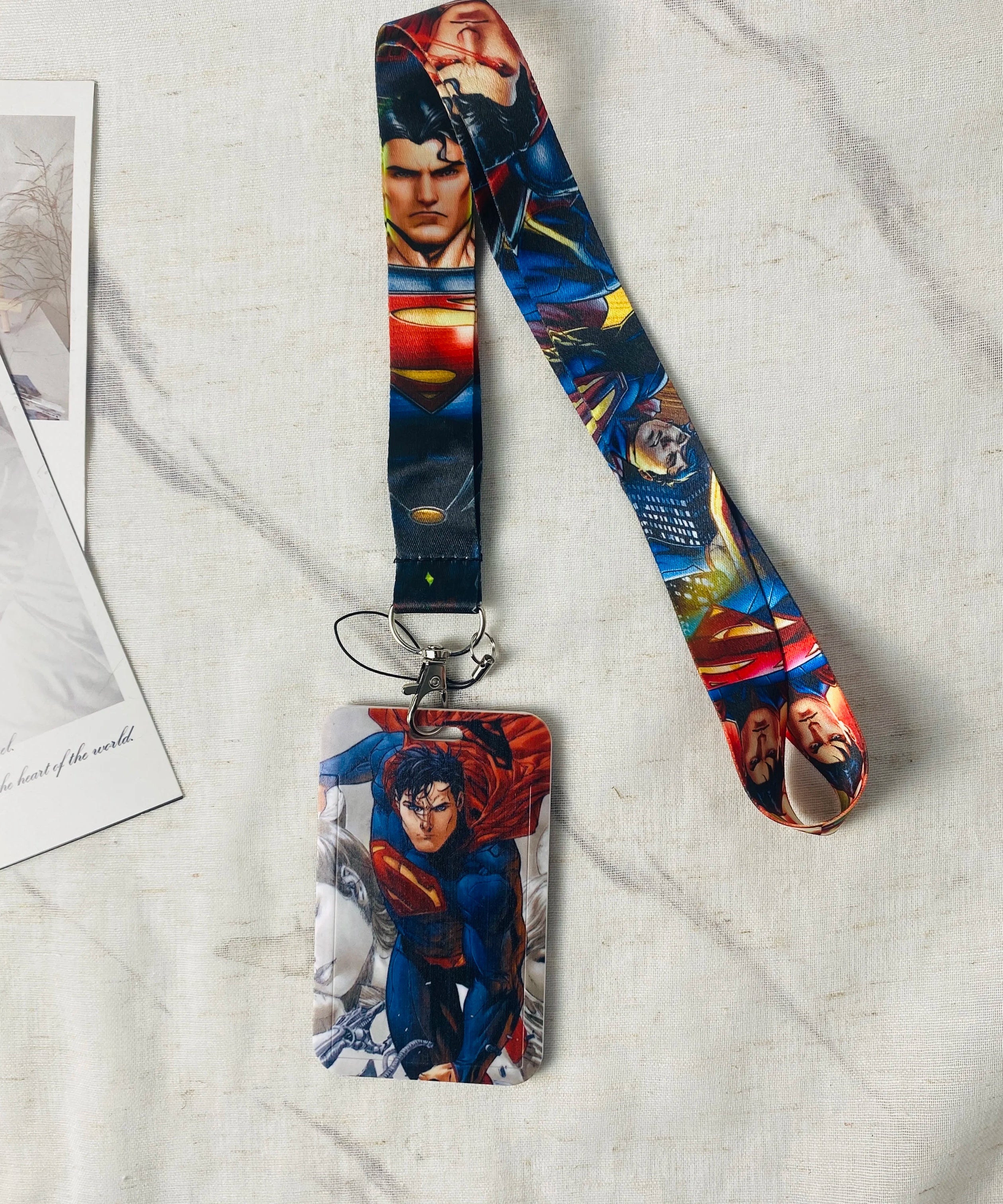 Anime Characters Card Holder Lanyard Keychain ID Credit Bus Card Cover Hang Rope Lariat Lanyard Key Rings Fans Gifts