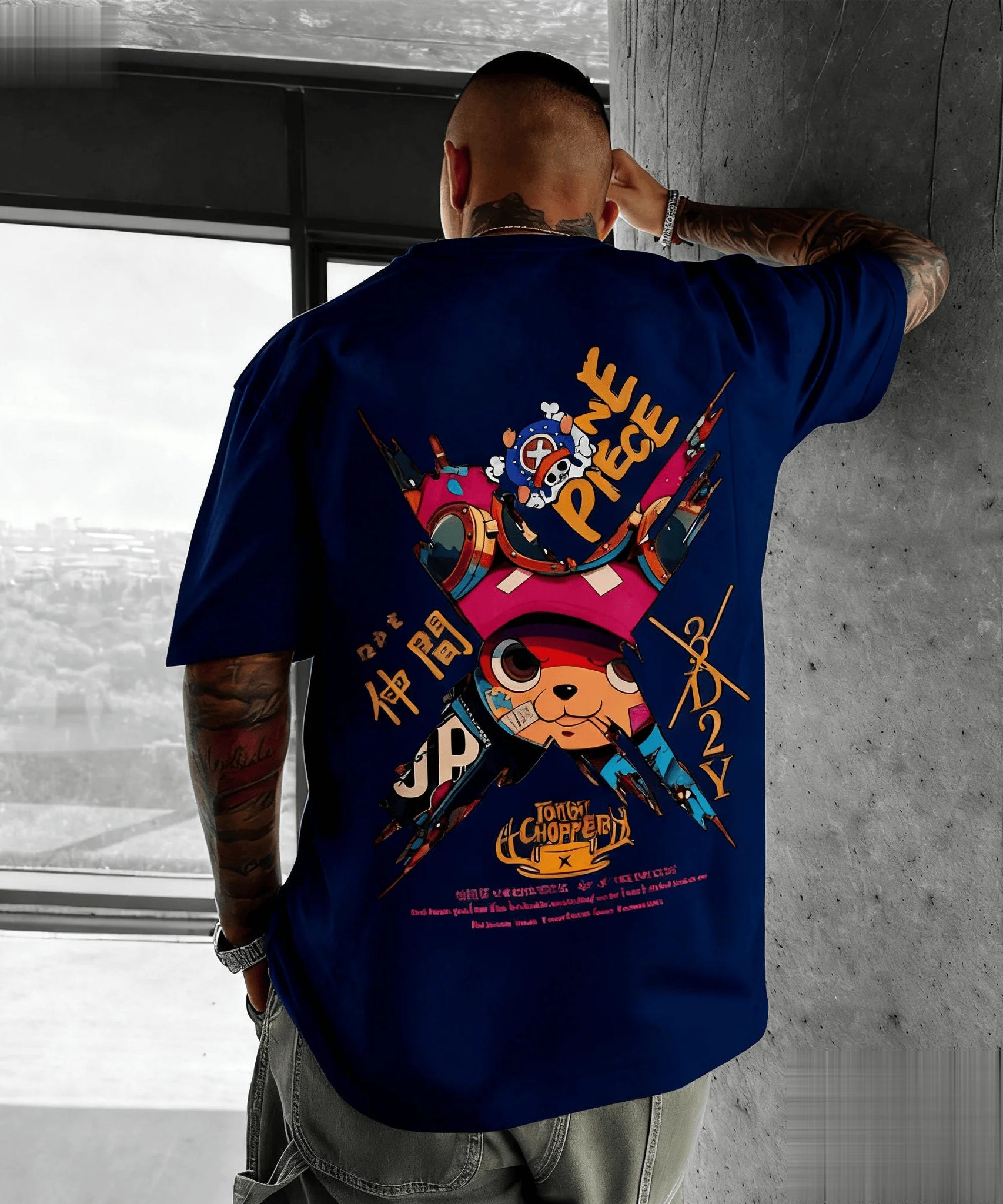 New One Piece Chopper Anime T Shirt Men Women Cotton Short Sleeve Tee Summer Cartoon Graphic Streetwear Casual Top Oversized Y2k