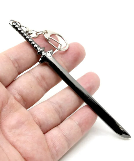 Cool Anime Black Rock Shooter Scythe Bag Parts, Death God Sickle Shape Zinc Alloy Bag Parts