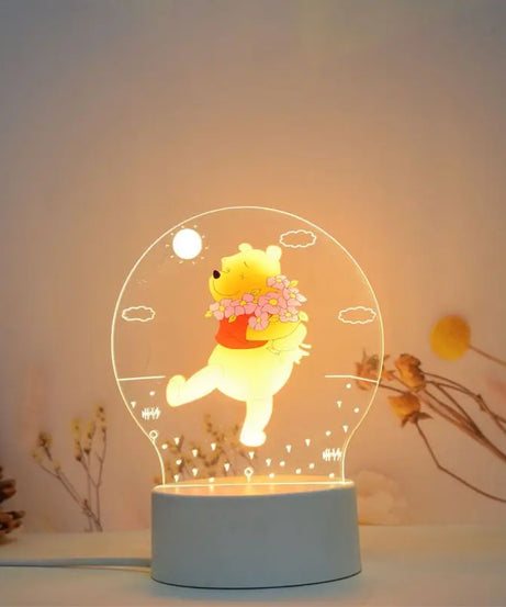 Winnie the Pooh animation peripheral 3D table lamp LED night light bedroom decoration lamp children's Christmas gift