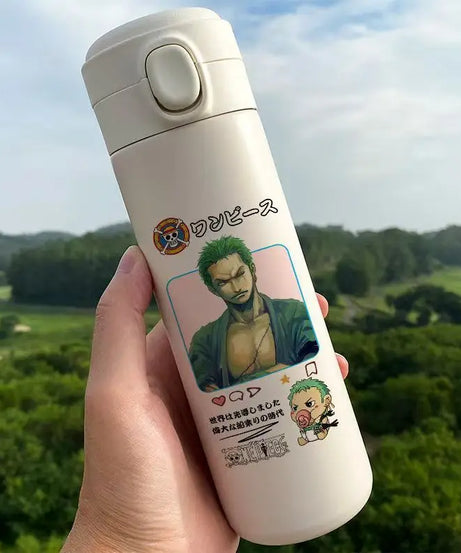 Monkey D. Luffy One Piece Thermos Cup – Anime Travel Mug for Coffee & More