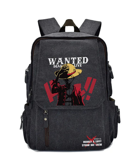 Anima One Piece Peripherals Luffy Ace Premium New Rucksack School Bag Trendy Large Capacity Backpack Bag Birthday Fan Gift