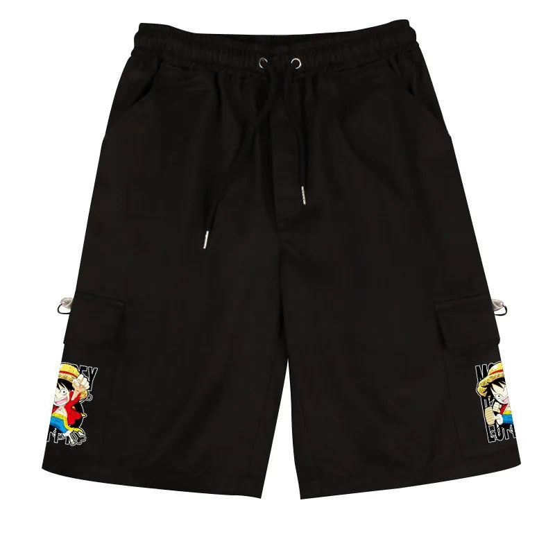 ONE PIECE Chopper White Beard Tooling Shorts Sweatpants Anime Two-dimensional Trend Five-point Casual Pants for Men and Women