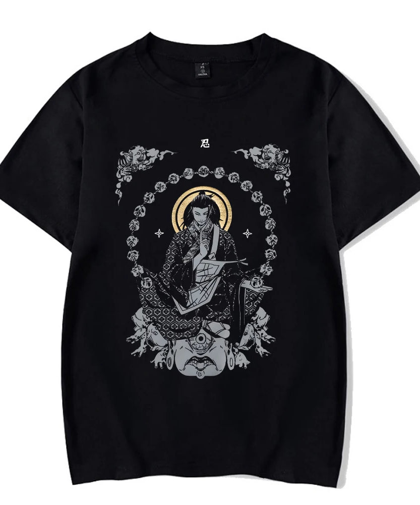 Jujutsu Kaisen Vintage Geto Suguru Oversized T-Shirt – Retro Streetwear Anime Tee