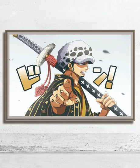 One Piece Wall Art – Trafalgar Law & Eustass Kid Anime Poster Decor