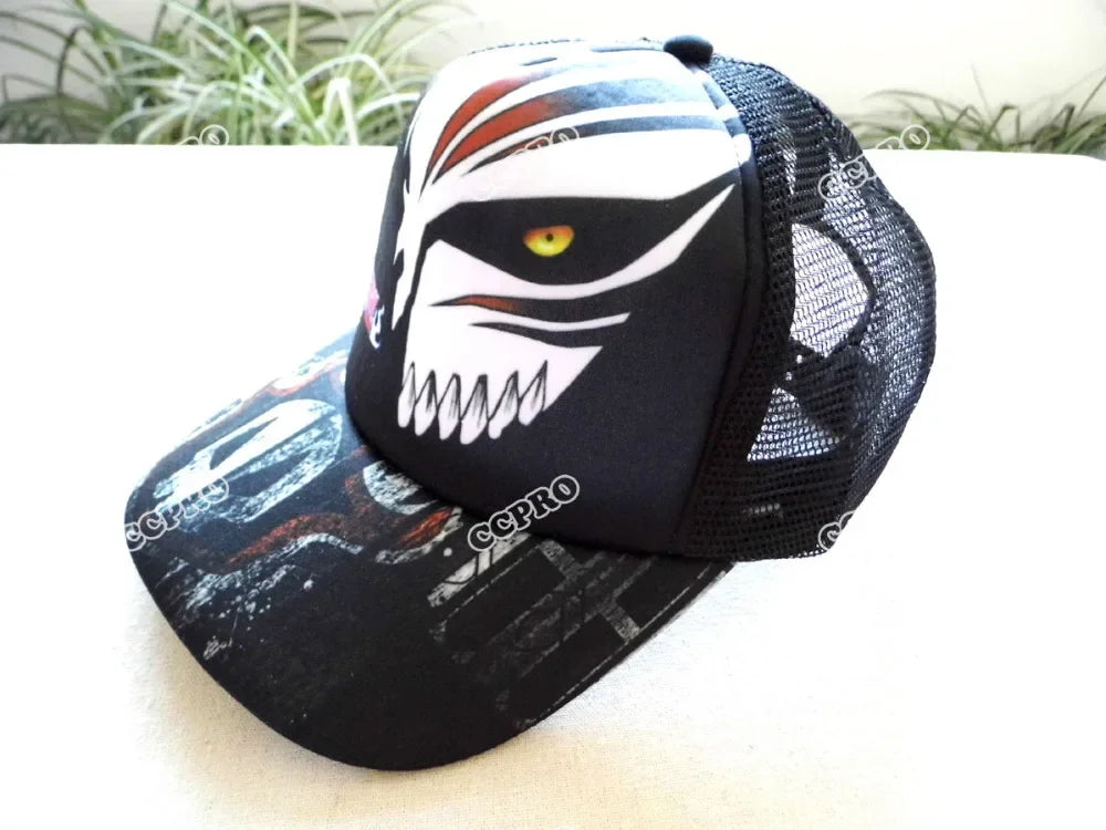 Bleach Kurosaki ichigo Anime Sun Cap Casual Outdoor Summer Adjustable Mesh Hat for Men or Women