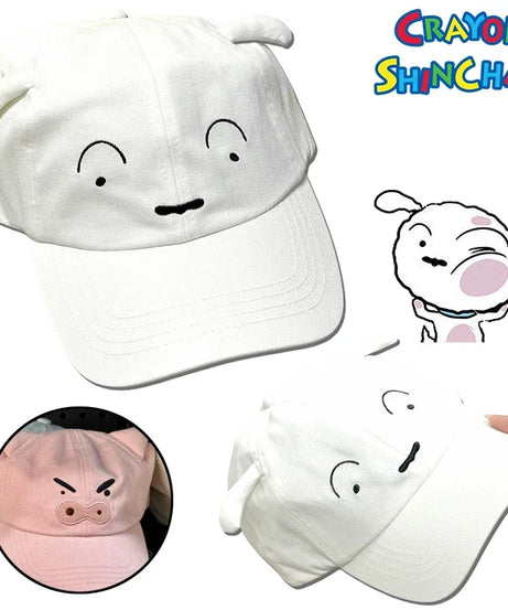 Crayon Shin-chan Summer Cap – Shiro & Buriburizaemon Snapback Hat