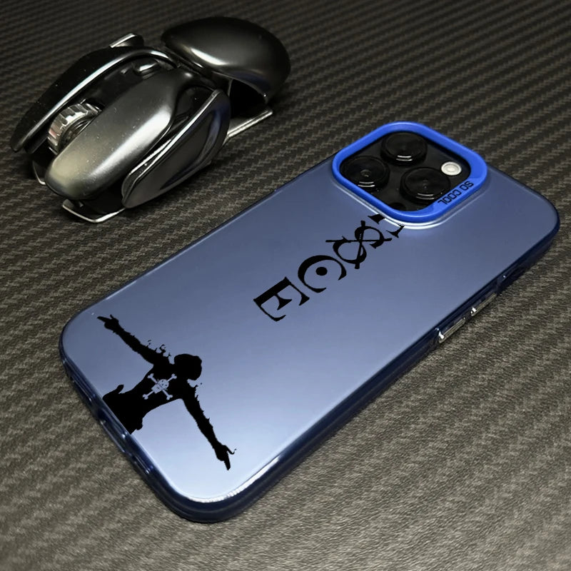 One Piece Logo iPhone 15 14 13 12 11 8 7 XS XR X Pro Max Plus  Case - Silver/Colorful