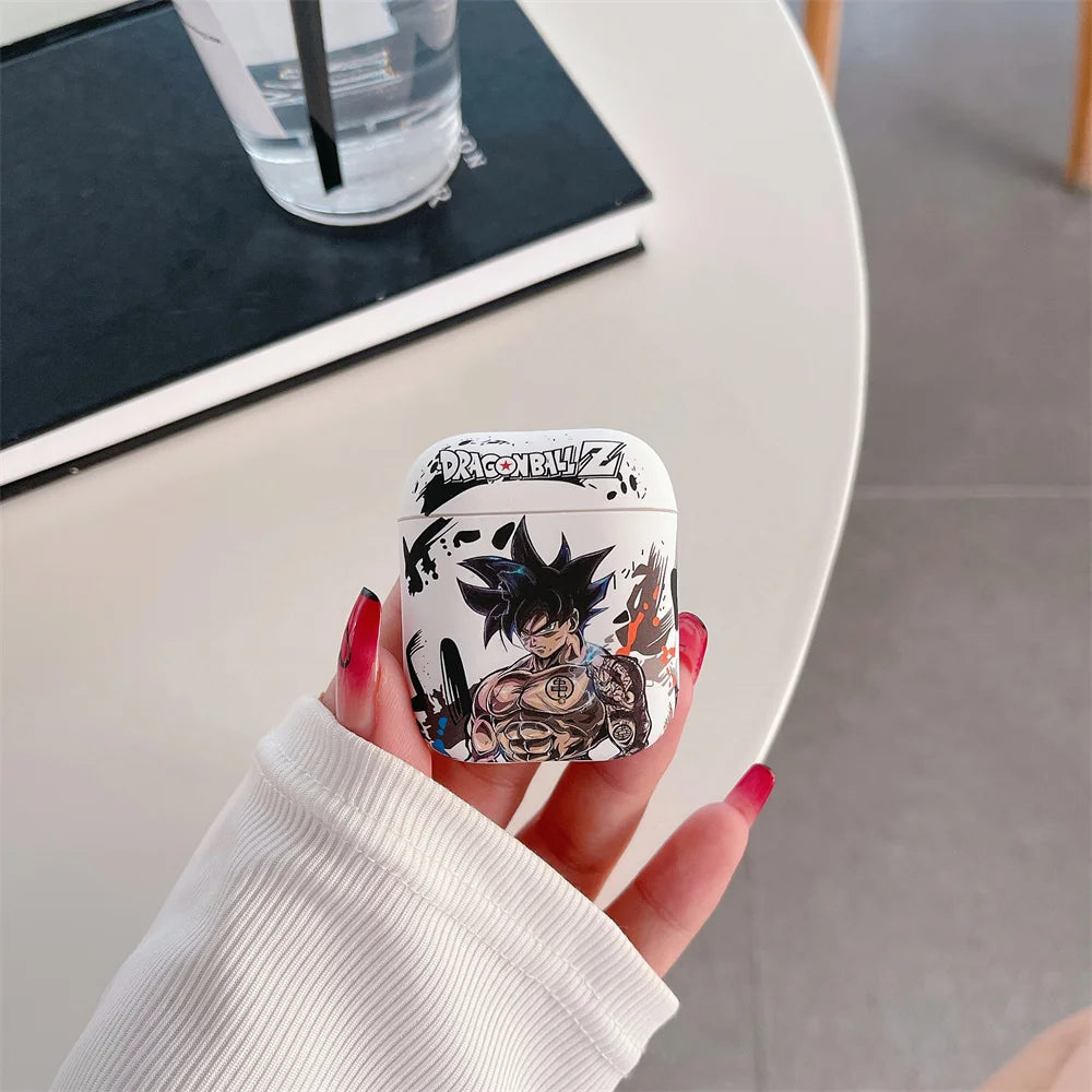 Anime Dragon Ball Son Goku Earphone Case for Airpods 1/2 3 Pro 2 4 2024 Buu Vegeta Wireless Bluetooth Headset Protective Cover
