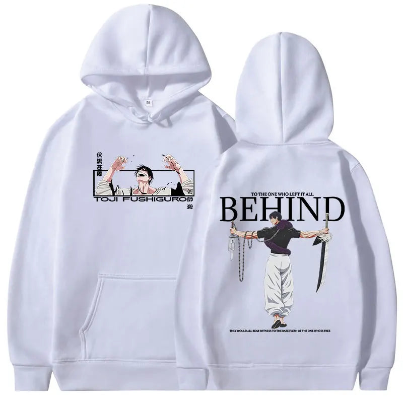 Anime Jujutsu Kaisen Fushiguro Toji Hoodies Men's Women Clothing Fashion Hip Hop Oversized Sweatshirts Casual Harajuku Pullovers