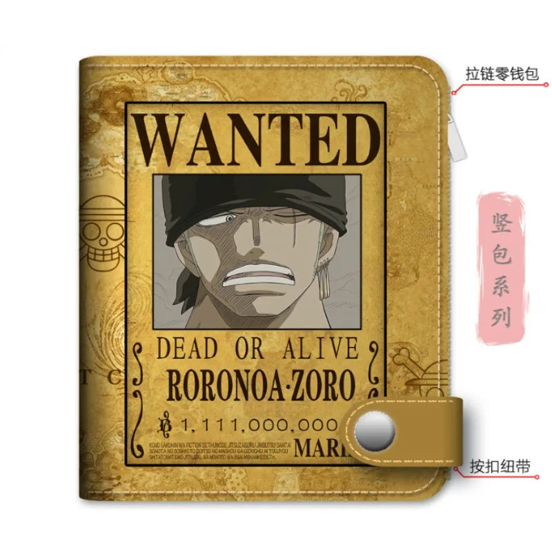 One Piece PU Wallet — Luffy, Zoro & Ace Bounty (Card Holder) 5