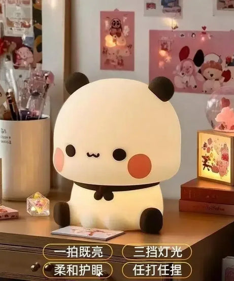 Anime Crayon Shin-Chans Patting Small Night Lamp Soft Light Eye -Protecting Bedroom Bedside Charging Small Nigh Ornament Gifts