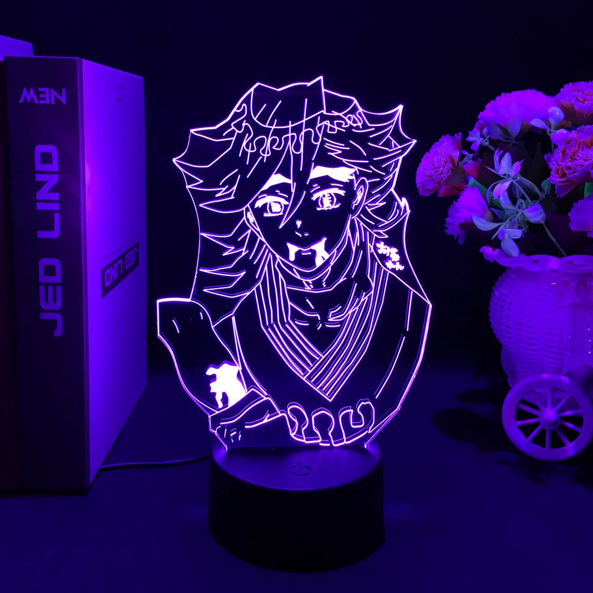 Anime Demon Slayer 3D LED Nightlight Figure for Kids Child Bedroom Decor Cool Kimetsu No Yaiba Lamp Gift Dropshopping
