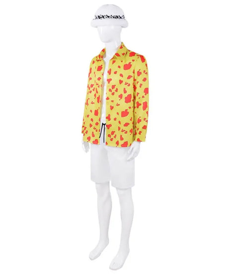 One Piece Film Red Trafalgar Law Cosplay Costume - Anime Shirt & Pants Set for Men, Halloween Party Cosplay Suit Holiday