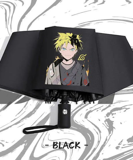 Naruto anime peripheral automatic umbrella Naruto Namikaze Minato Uchiha Itachi Kakashi Haruno Sakura sunshade umbrella gift