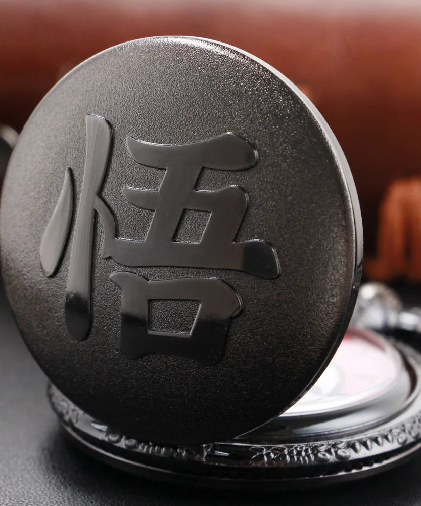 Goku Pocket Watch – Retro Quartz Necklace for Anime Fans