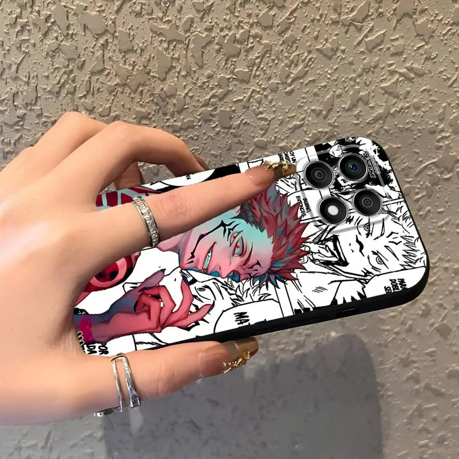 Soft Back Phone Cover Case for Honor X8 X9 X7 X7a X9c X9a 90 Lite 8X 70 Anime  J-Jujutsu K-Kaisen