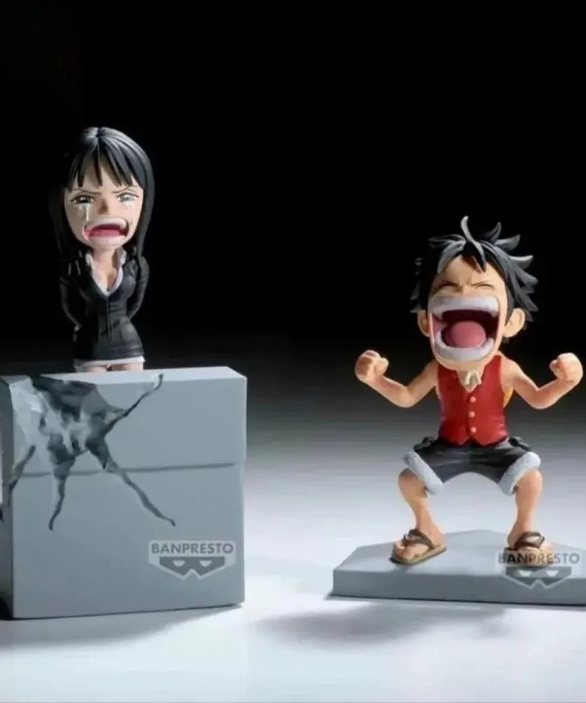 WCF Vol.17 ONE PIECE Nico Robin Luffy Enies Lobby PVC Anime Figure Model Toy Gift Desktop Ornament