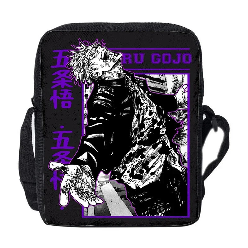Anime Jujutsu Kaisen Gojo & Itadori Messenger Bag – Casual Crossbody Shoulder Bag 7