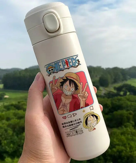 Monkey D. Luffy One Piece Thermos Cup – Anime Travel Mug for Coffee & More