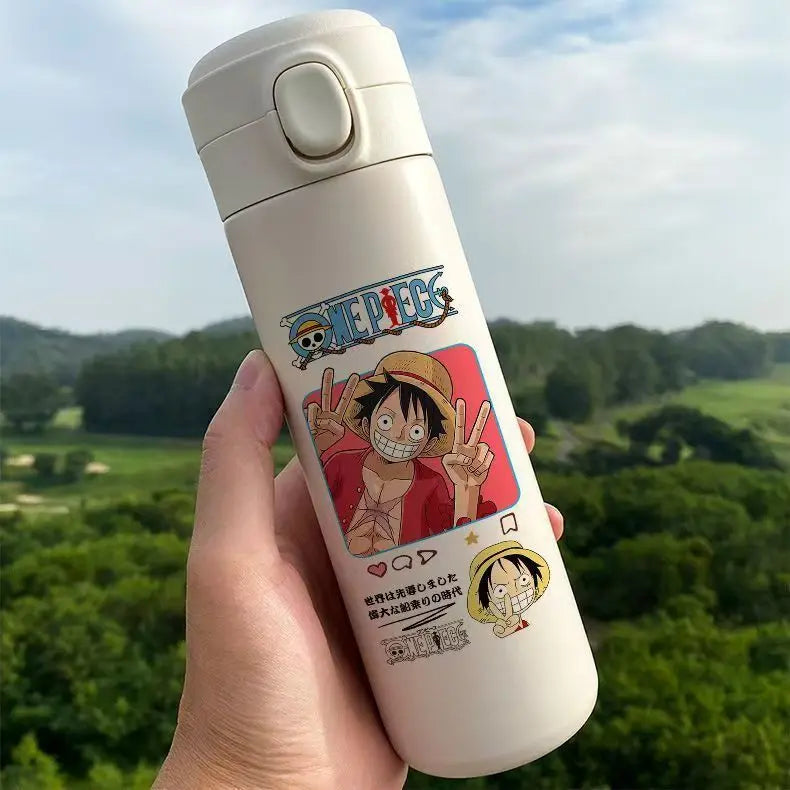 Monkey D. Luffy One Piece Thermos Cup – Anime Travel Mug for Coffee & More