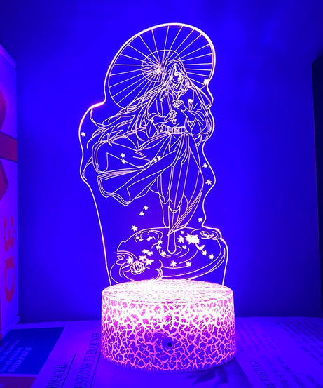 Heaven Official's Blessing Tgcf Hua Cheng Anime Figure Night Lights Manga San Lang Acrylic Stands Led Lamp Bedroom Decor Gift