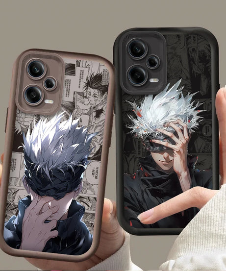 Jujutsu Kaisen Satoru Gojo Case For Xiaomi Redmi Note 13 14 12 11 Pro Plus 5G 12S 11S 10S 10 9 Redmi 14C 13C 12C 12 4G A3 A3X