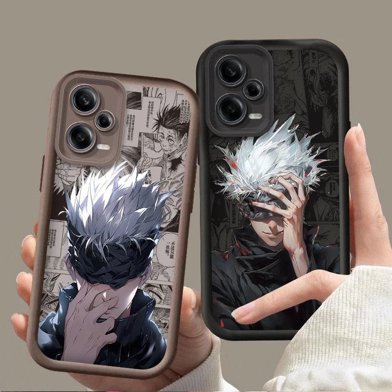 Jujutsu Kaisen Satoru Gojo Case For Xiaomi Redmi Note 13 14 12 11 Pro Plus 5G 12S 11S 10S 10 9 Redmi 14C 13C 12C 12 4G A3 A3X