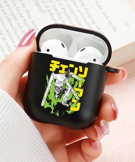 Anime Chainsaw Man Airpods Case for Apple Airpods Pro 2 1 2 3 Protective Denji Makima Aki Pochita Airpods Pro Case