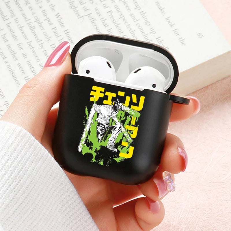 Anime Chainsaw Man Airpods Case for Apple Airpods Pro 2 1 2 3 Protective Denji Makima Aki Pochita Airpods Pro Case