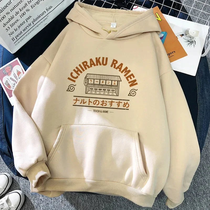 Anime Naruto Akatsuki Graphic Oversized Hoodie – Harajuku Casual Pullover Sweatshirt for Women 3