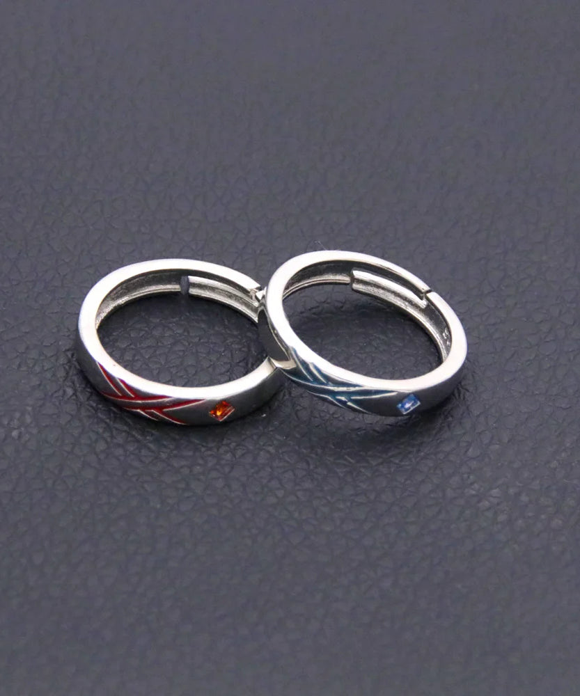Anime Darling In The Franxx Cosplay Ring HIRO ZERO TWO Adjustable Opening Rings For Couple Love Fashion Jewelry Accessories