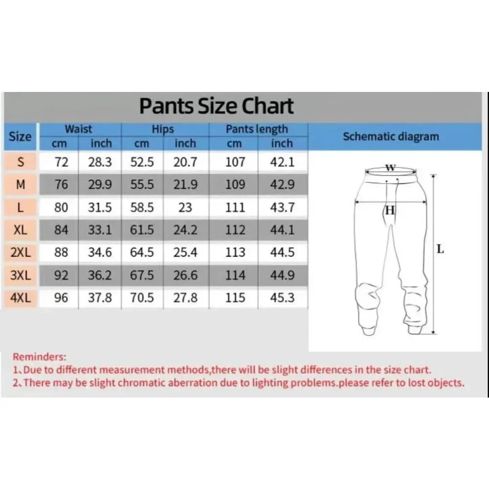 One Piece Luffy Men's Sweatpants Anime Print Joggers Trousers Streetwear Casual Pants Hip Hop Track Pants Autumn Winter Fashion