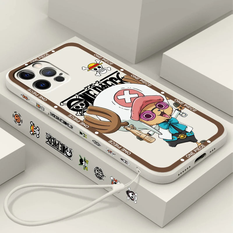 One Piece Chopper Liquid Rope Case for iPhone 15/14/13/12/11/XS/XR
