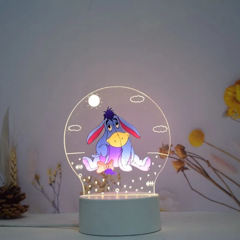 Winnie the Pooh animation peripheral 3D table lamp LED night light bedroom decoration lamp children's Christmas gift