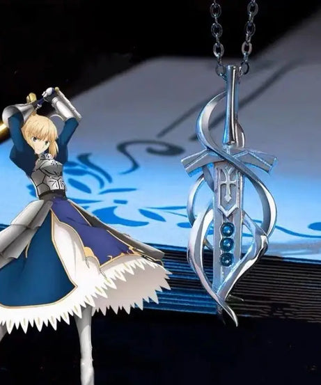 Anime Fate Stay Night Saber Alter Fashion Necklace Jewelry Cosplay Party Accessories