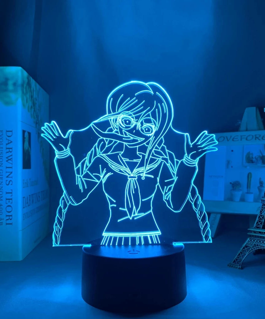 Anime Danganronpa V3 Nagito Komaeda Led Night Light Nagito Komaeda Game Figure Bedside Lamp for Bedroom Decor Kids Manga Gifts