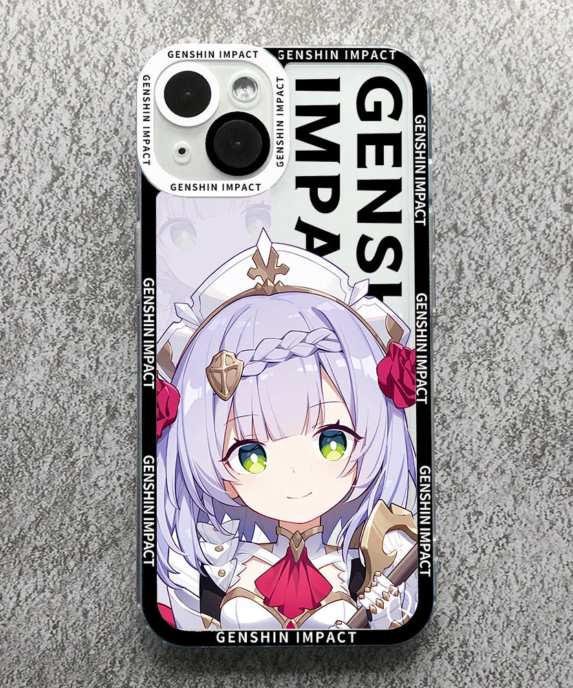 Anime Genshin Impact Anime Phone Case For Samsung S 20 21 22 23 PLUS S 23 24 ULTRA S21 FE Clear Soft Silicone TPU Cover