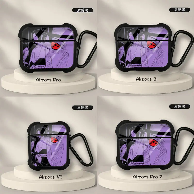New Anime Naruto Sasuke Obito Protective Case for AirPods 3 for Airpods Pro 1 2 Wireless Bluetooth Headphone Case Christmas Gift