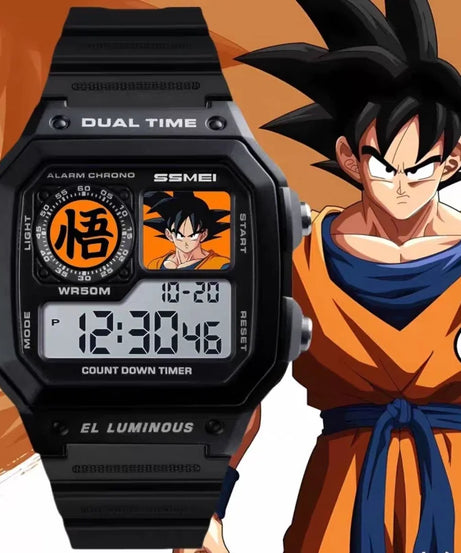 Dragon Ball Goku Digital Sports Watch – Waterproof Anime Wristwatch