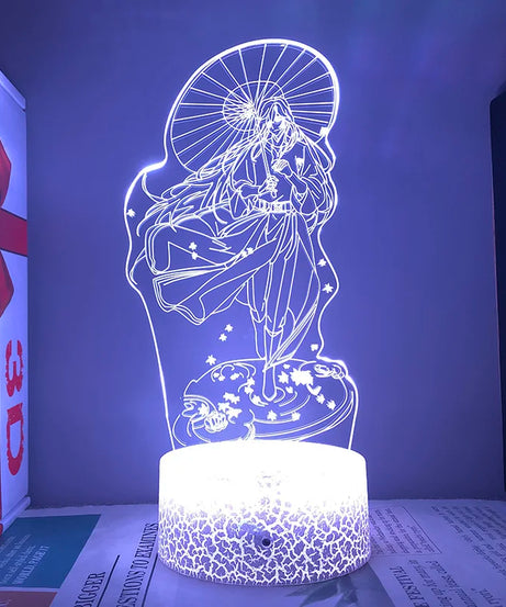 Heaven Official's Blessing Tgcf Hua Cheng Anime Figure Night Lights Manga San Lang Acrylic Stands Led Lamp Bedroom Decor Gift