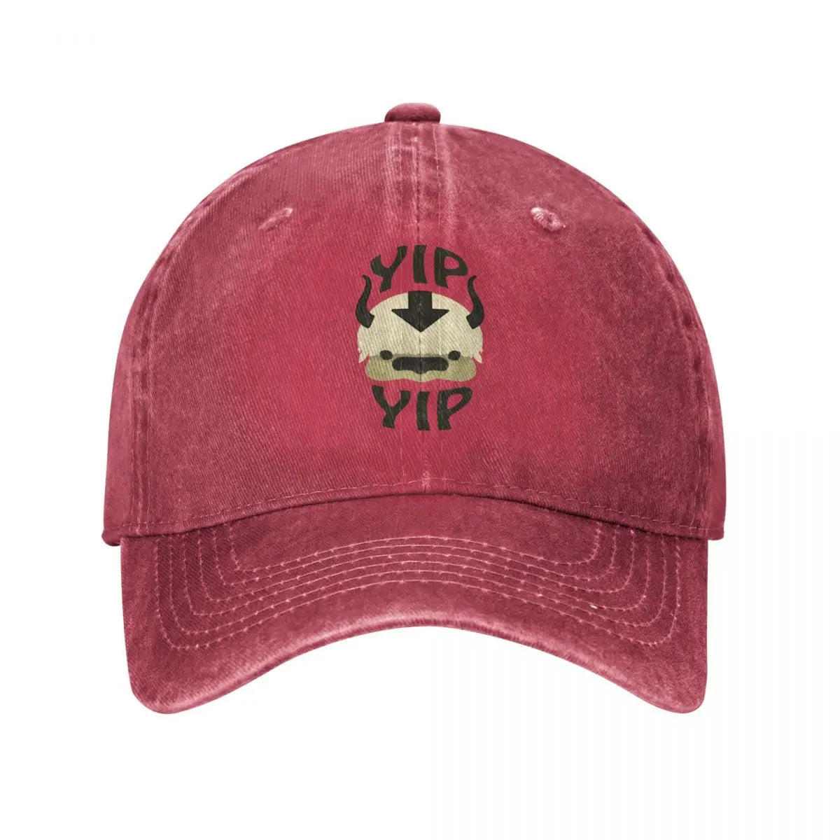 Vintage Yip Yip Appa The Last Airbender Baseball Caps Unisex Style Distressed Washed Snapback Hat Outdoor Gift Caps Hat