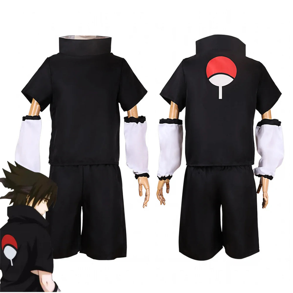 Naruto Sasuke Cosplay T-Shirt & Wig Set 2