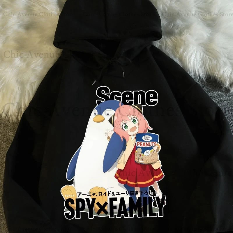 Spy x Family Series Anime Print Graphic Hoodie – Unisex Long Sleeve Pullover 8