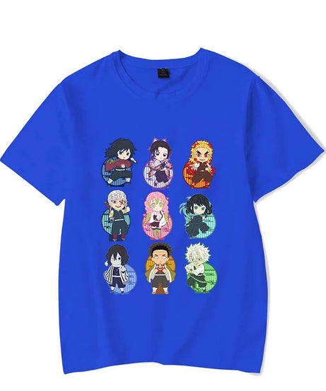 New Fashion Demon Slayer T Shirt Funny Anime Print T Shirt Anime Graphic Tee Shirt Unisex Casual Plus Size Tops