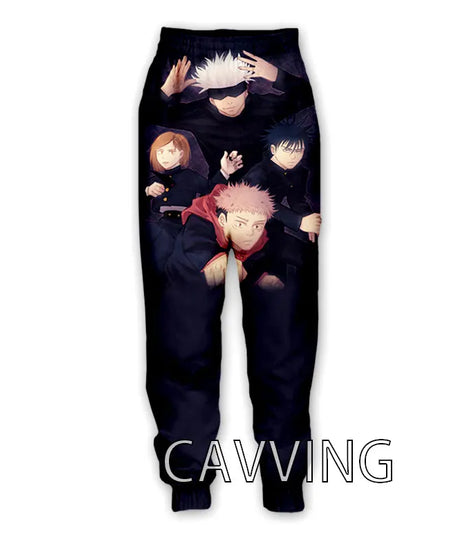 New Fashion 3D Print Anime Jujutsu Kaisen Casual Pant Sport Sweatpants Straight Pants Jogging Pants Trousers for Women/Men