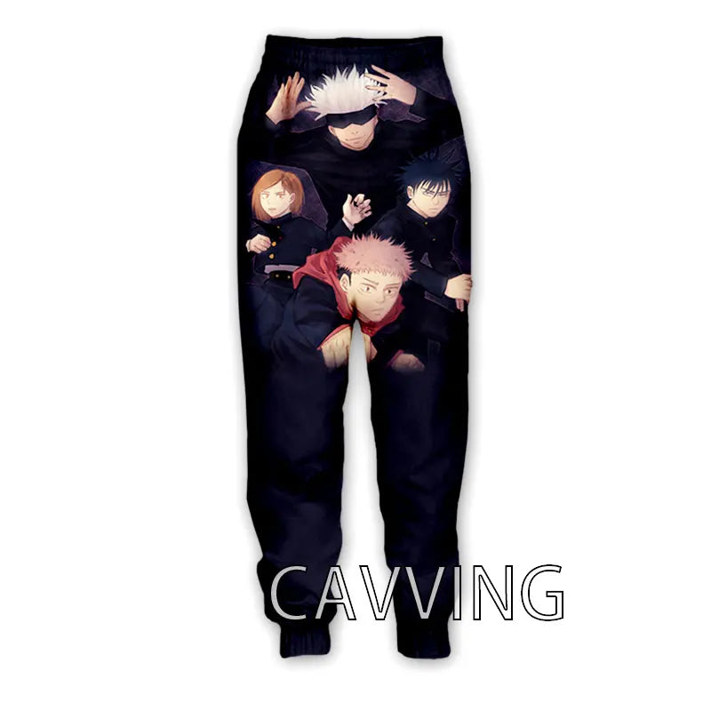New Fashion 3D Print Anime Jujutsu Kaisen Casual Pant Sport Sweatpants Straight Pants Jogging Pants Trousers for Women/Men
